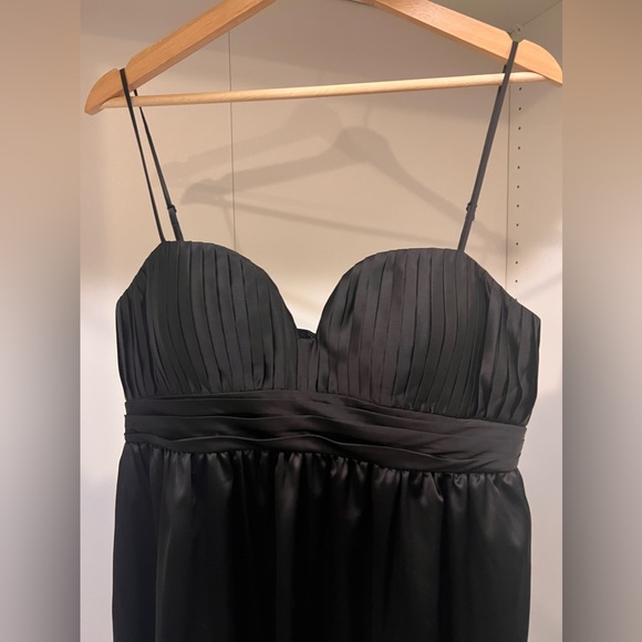 BCBGeneration Black Satin Dress - Picture 3 of 4